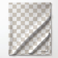 Motif carreaux tan et blanc