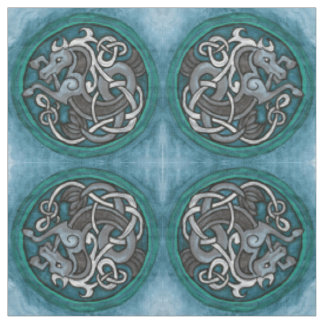 Tissu Motif celtique d'hippocampe