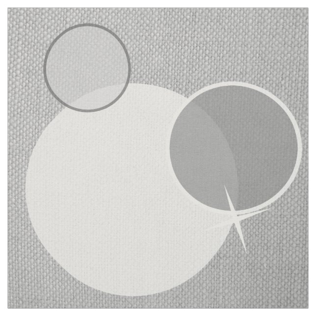 Tissu Motif Cercle gris (Échantillon)