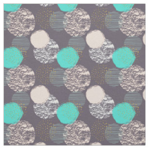 Tissu Motif Cercles géométriques Abstraits