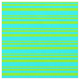 Tissu Motif Chartreuse et Cyan Lines