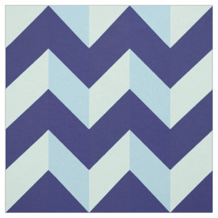 Tissu Motif Chevron Bleu