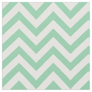Tissu Motif chevron vert menthe tendance