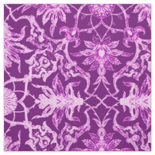 Tissu Motif chinois Art Nouveau - Amethyst violet