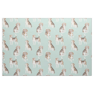 Tissu Motif chiot Beagle mignon