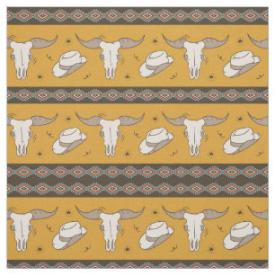 Tissu Motif classique américain à thème occidental