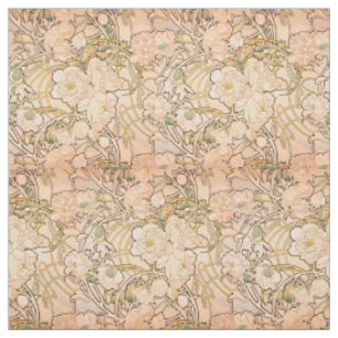 Tissu Motif classique Art nouveau de jardin de pivoines