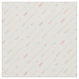 Tissu Motif Coral Flèches encadrées