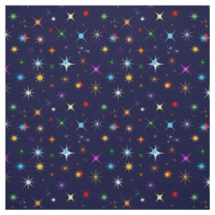 Tissu Motif couleur étoile