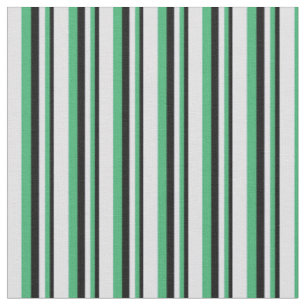 Tissu Motif couleur noir, vert mer et lavande