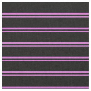 Tissu Motif couleur orchidée et noire