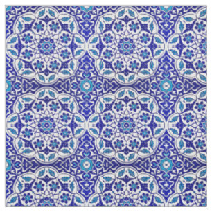 Tissu Motif couleur ottoman turc Iznik Carrelage bleu