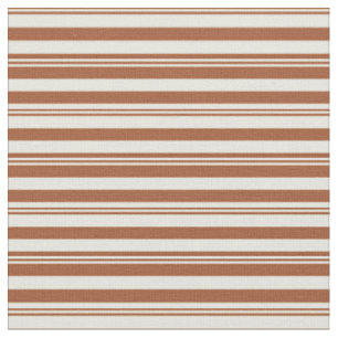 Tissu Motif couleur sienne et beige