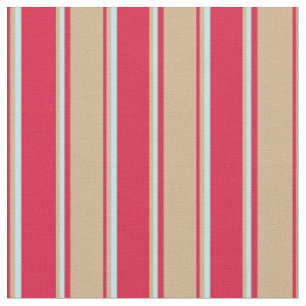 Tissu Motif Crimson, Tan et Turquoise