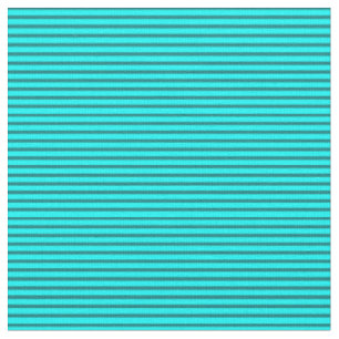 Tissu Motif Cyan et Turquoise de bandes/lignes de couleu