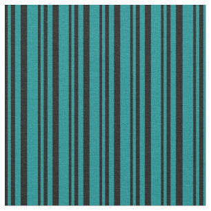 Tissu Motif Cyan noir et foncé