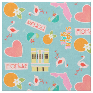 Tissu Motif d'amusement de la Floride