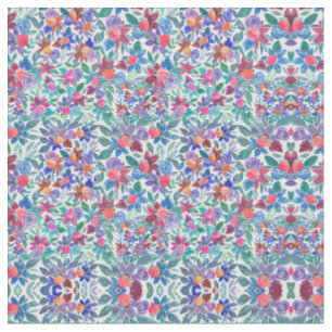 Tissu Motif d'aquarelle aux fraises florales