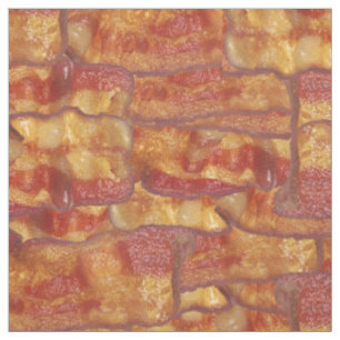 Tissu Motif d'arrière - plan de lard, nourriture drôle