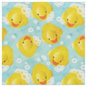 Tissu Motif de bain canards en caoutchouc