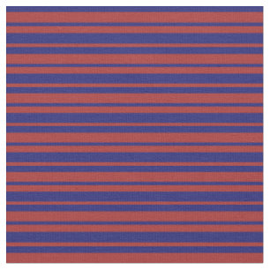 Tissu Motif de bandes bleu et Brown de minuit