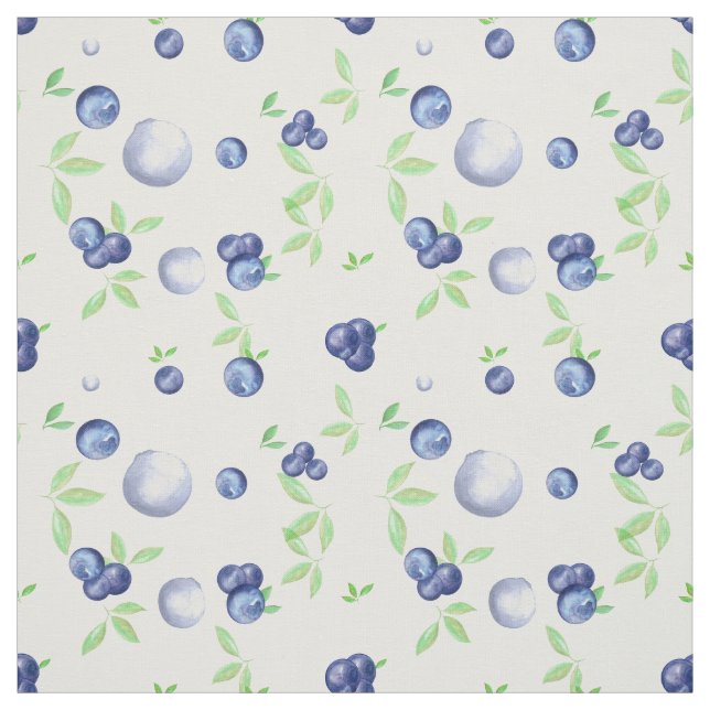 Tissu Motif de bleuets (Échantillon)