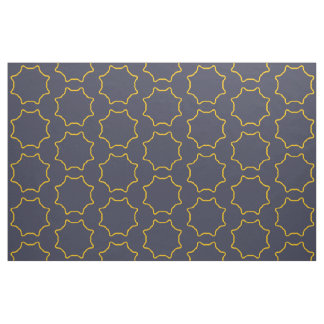 Tissu Motif de cadre étoile jaune