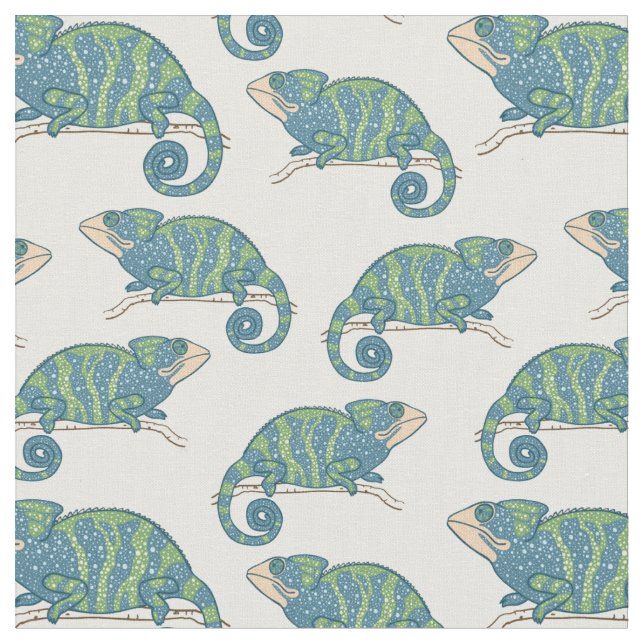 Tissu Motif de caméléon (Fermer)