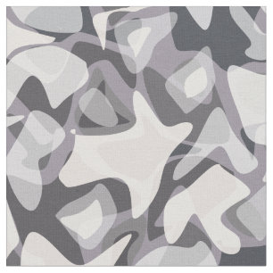 Tissu Motif de camouflage Abstrait gris clair