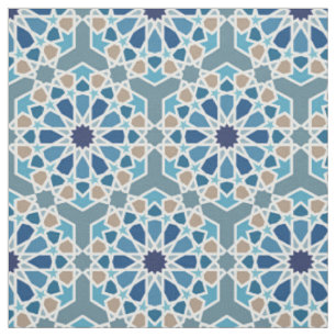 Tissu Motif de carreaux marocains