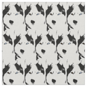 Tissu Motif de chiens de chiens en tissus sibériens Husk