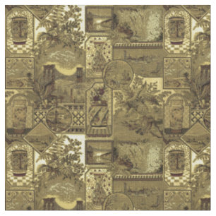 Tissu Motif de Chouettes de style anglo-japonais de l'ép