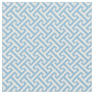 Tissu Motif de clé grecque Sky Blue