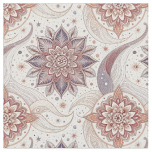 Tissu Motif de conception spirituelle mandala floral élé