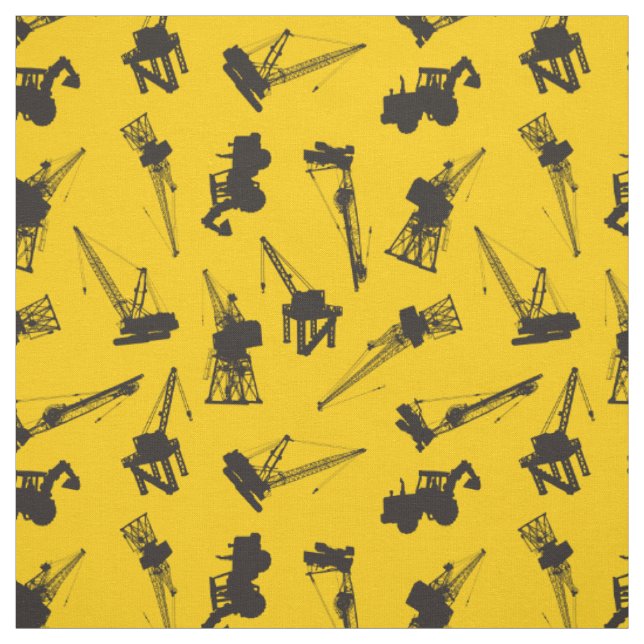 Tissu Motif de construction (Échantillon)