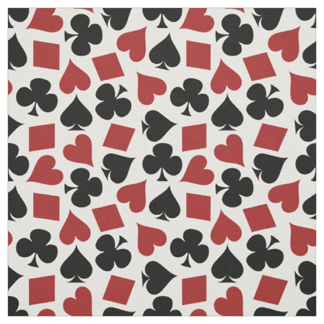 Tissu Motif de costume de carte de jeu de tisonnier (Échantillon)