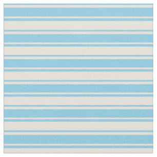 Tissu Motif de couleur bleu ciel et beige