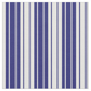 Tissu Motif de couleur bleu et blanc de minuit
