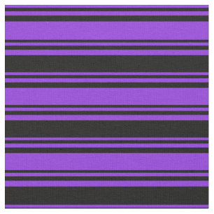 Tissu Motif de couleur pourpre et noire/rayé