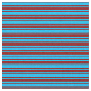 Tissu Motif de des bandes bleu ciel profond et rouge fo