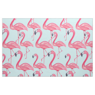 Tissu Motif de Flamant rose peint par été rose mignon