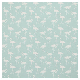 Tissu Motif De Flamants roses, Modèle Flamingo, Bleu