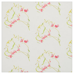 Tissu Motif de fleur rose de pois doux
