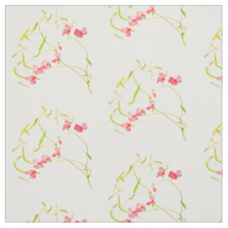 Tissu Motif de fleur rose de pois doux