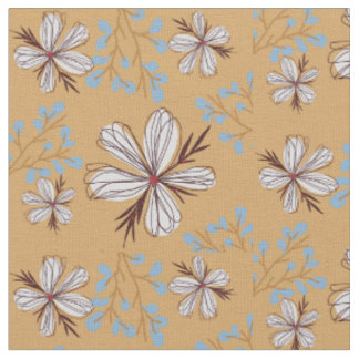 Tissu motif de fleurs