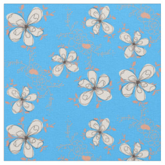 Tissu motif de fleurs