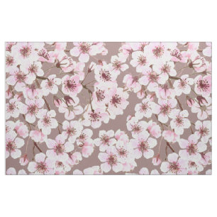 Tissu Motif de fleurs de cerisiers