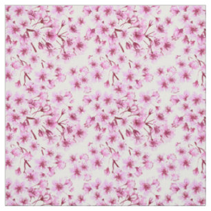 Tissu Motif de fleurs de cerisiers
