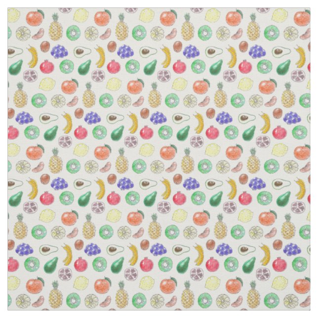 Tissu Motif de fruits (Échantillon)