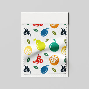 Tissu Motif de fruits, Plum, Orange, Citron, Poire, Pomm